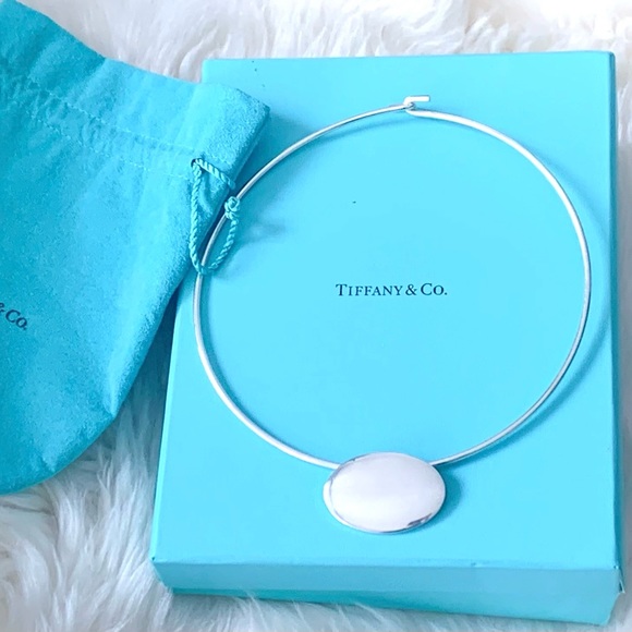 Tiffany & Co XL oval tag wire necklace - Picture 9 of 9